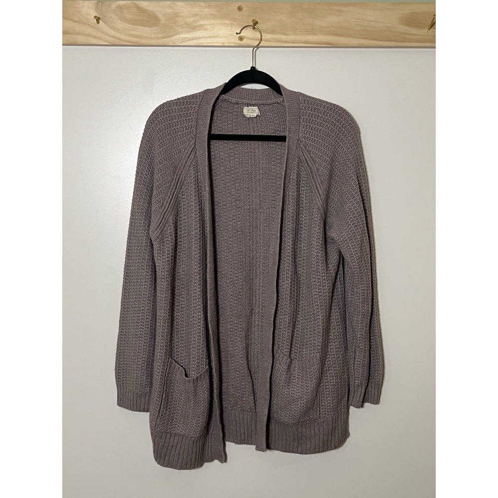 Fat Face Open Knitted Cardigan Brown Casual Fall Women Size 10